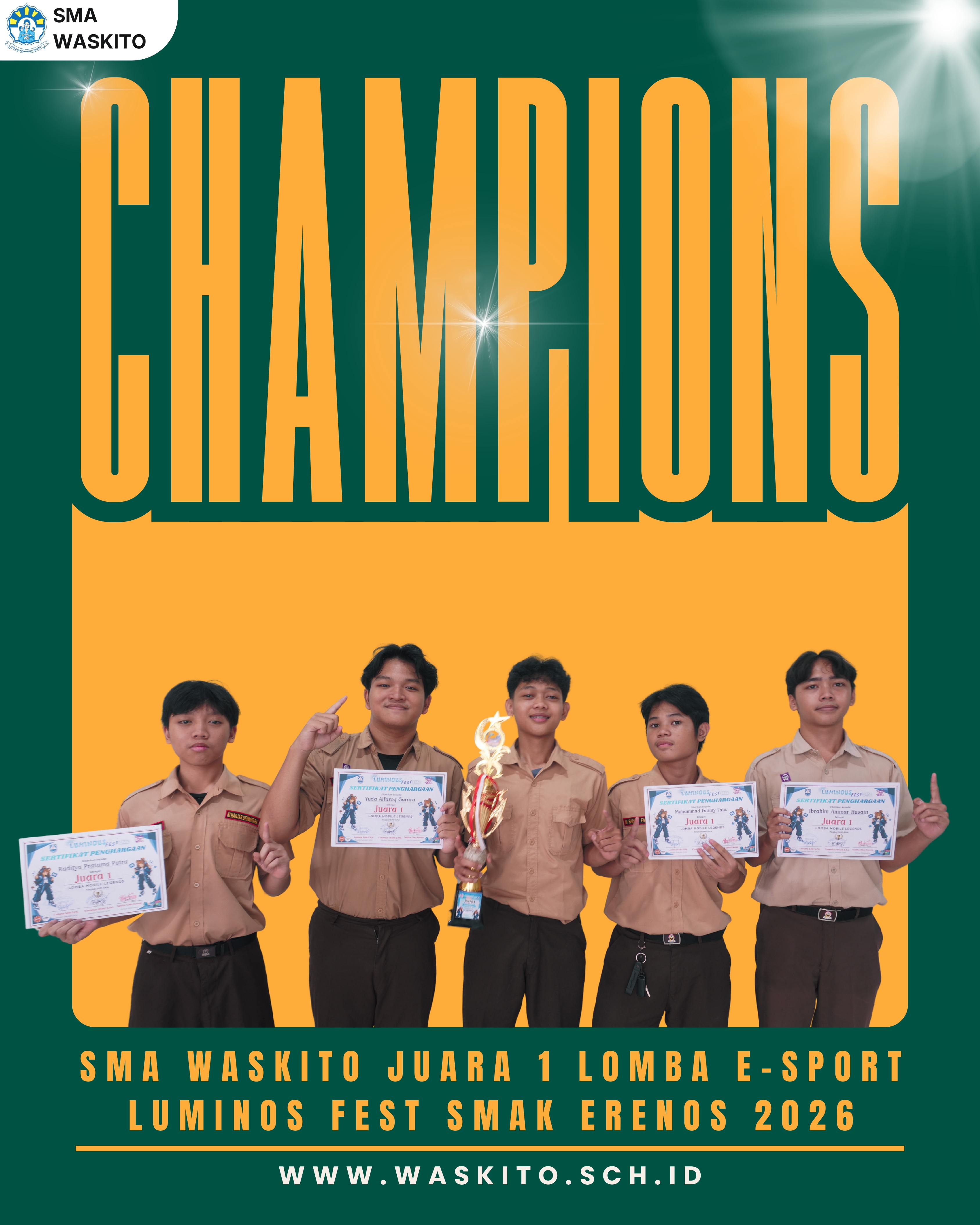 JUARA 1 E-SPORT LUMINOS FEST SMAK ERENOS 2026